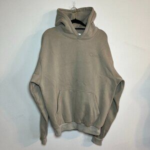 Comfrt Minimalist Hoodie Cement Size Small Oversized Sweatshirt Cozy Loungewear